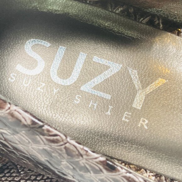 SUZY SHIER Snakeskin High Heels - Picture 13 of 15